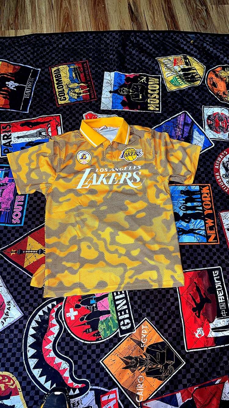 Los Angeles Lakers Digital Camo Soccer Polo Shirt